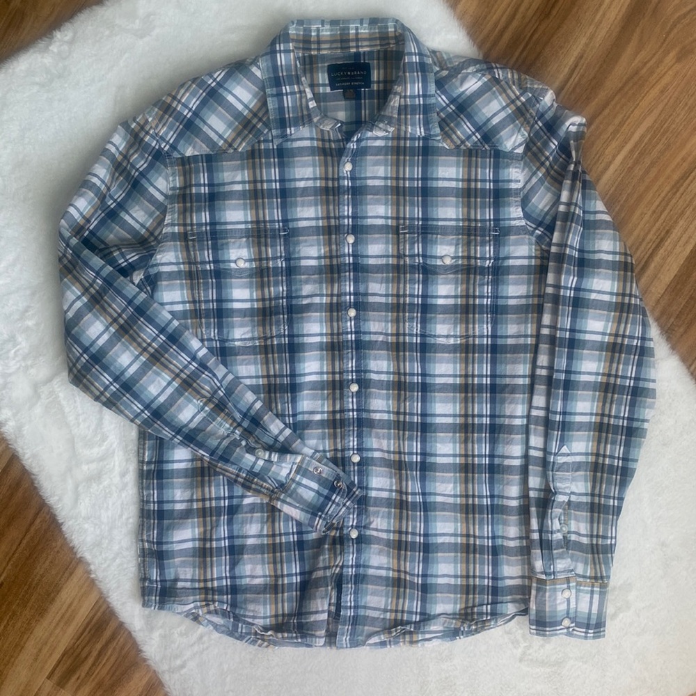 Lucky Brand Mens Button Up